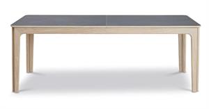 Skovby SM26 spisebord - Stonelook laminat og stel i hvidolieret egetræ - fast lavpris